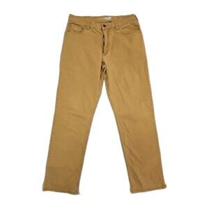 Carhartt Pants Mens 34x34 Brown Rugged Flex Relaxed Fit Canvas Work 5-Pocket